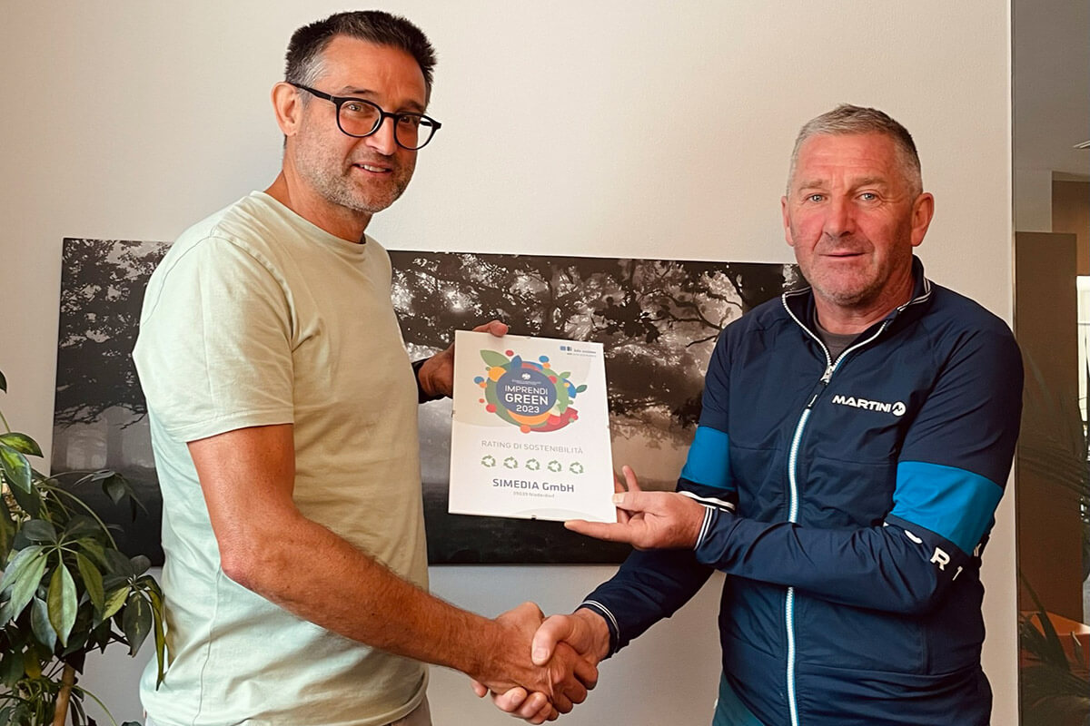 Übergabe Imprendigreen - Reinhold Sieder und Karl Egarter